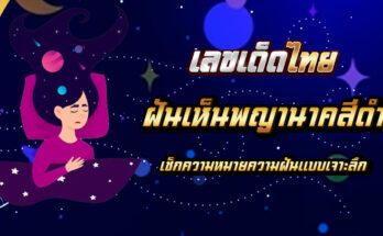 ฝันเห็นพญานาคสีดำ