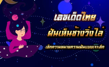 ฝันเห็นช้างวิ่งไล่