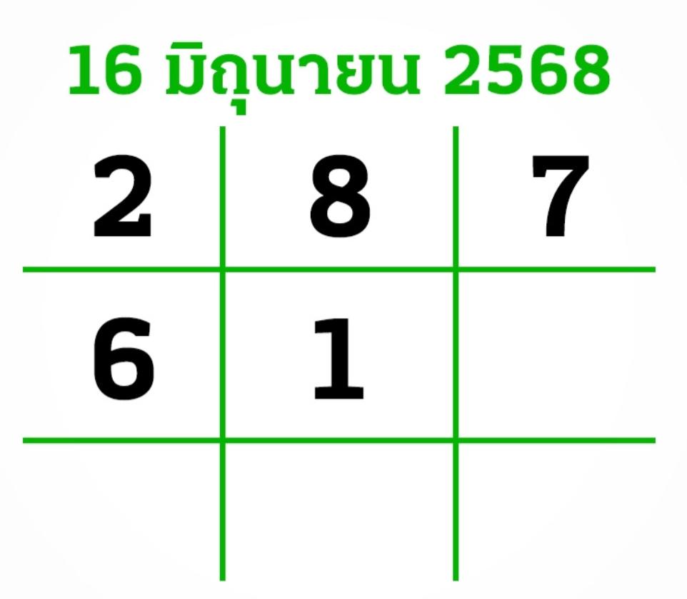 หวยไทยรัฐล่าสุด