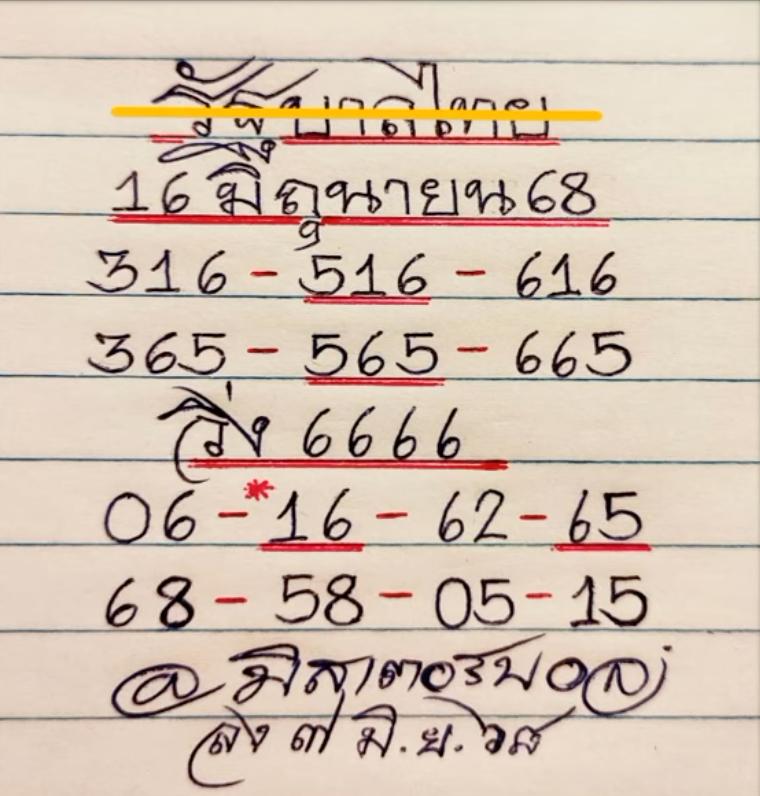 หวยมิสเตอร์บอลล่าสุด